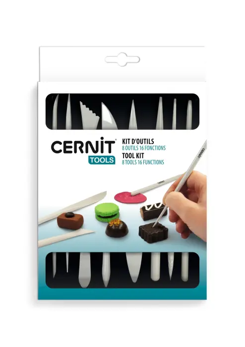 Cernit kit de 8 outils - Blanc