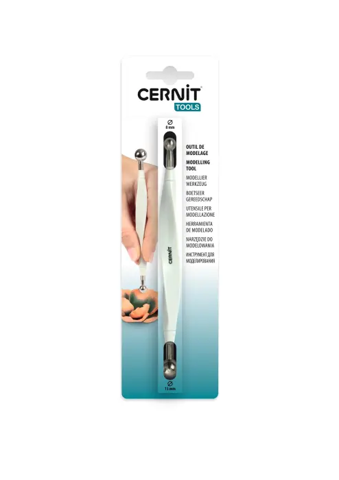 Cernit outil avec boules métal 13mm/8mm - Acier