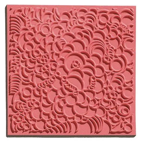 Cernit plaque de texture Bubbles - Gris
