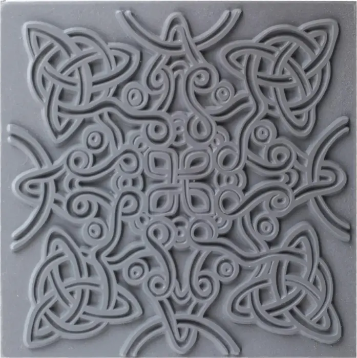 Cernit plaque de texture Celtic knot - Gris
