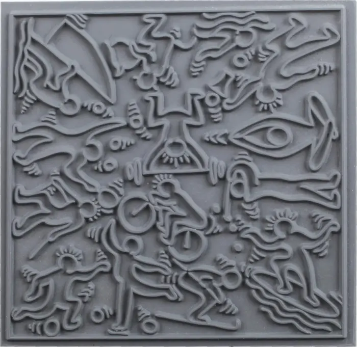 Cernit plaque de texture Sports - Gris
