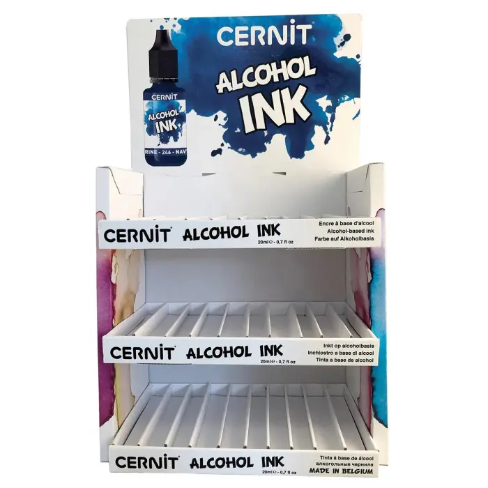 Cernit prés. carton vide encres 30 coul. - Multicolore