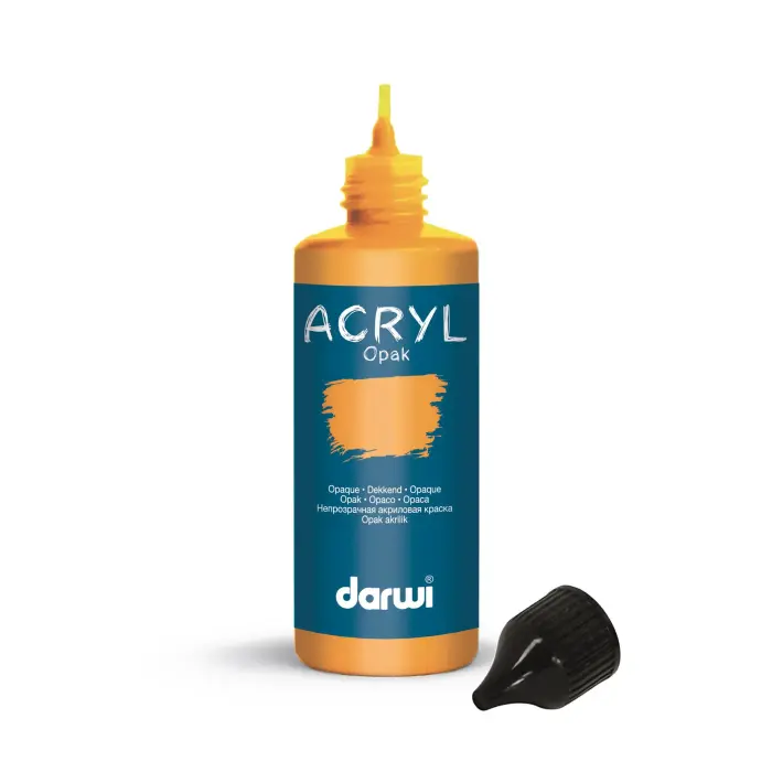 Darwi Flacon de 80 ml de Peinture Acrylique Universelle Opaque - Ocre