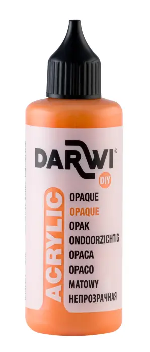 Darwi Flacon de 80 ml de Peinture Acrylique Universelle Opaque - Orange