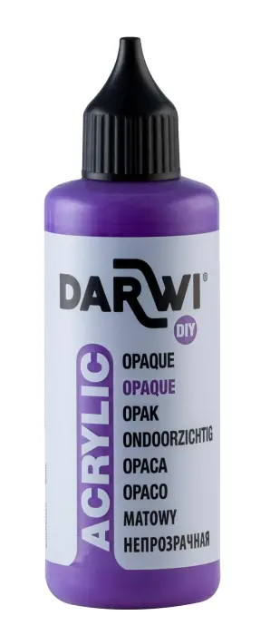 Darwi Flacon de 80 ml de Peinture Acrylique Universelle Opaque - Violet