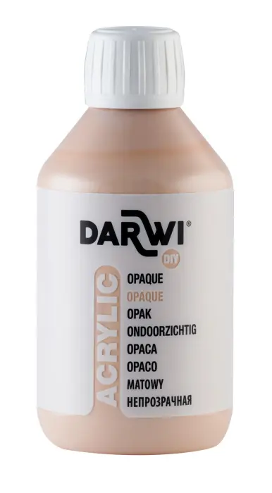 Darwi Flacon de 250 ml de Peinture Acrylique Universelle Opaque - Nude