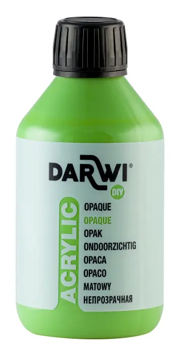 Darwi Flacon de 250 ml de Peinture Acrylique Universelle Opaque - Vert prairie