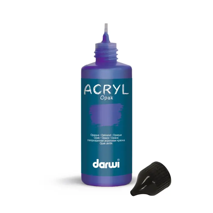 Darwi Flacon de 80 ml de Peinture Acrylique Universelle Opaque - Bleu de Prusse