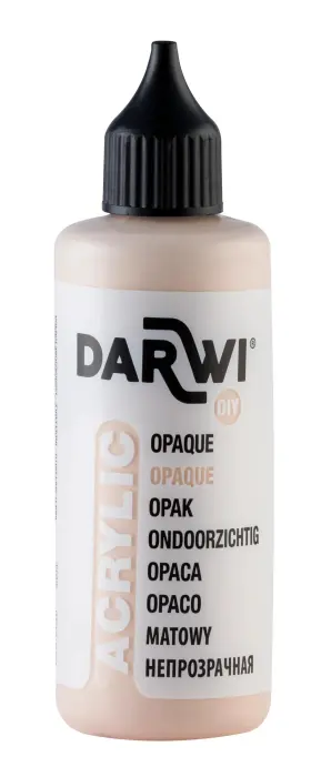 Darwi Flacon de 80 ml de Peinture Acrylique Universelle Opaque - Nude