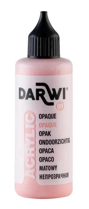 Darwi Flacon de 80 ml de Peinture Acrylique Universelle Opaque - Rose bonbon