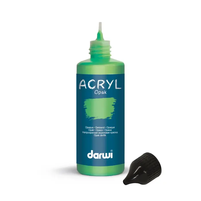 Darwi Flacon de 80 ml de Peinture Acrylique Universelle Opaque - Vert tropical