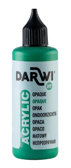 Darwi Flacon de 80 ml de Peinture Acrylique Universelle Opaque - Vert sapin