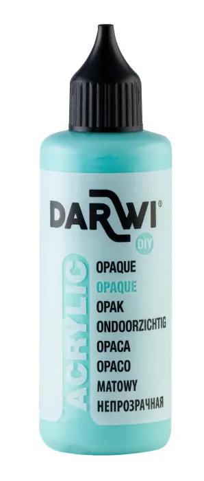 Darwi Flacon de 80 ml de Peinture Acrylique Universelle Opaque - Vert menthe