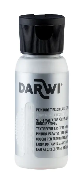 DARWI Flacon de 50 ml d'Opacifiant pour Peinture Textile - Transparent