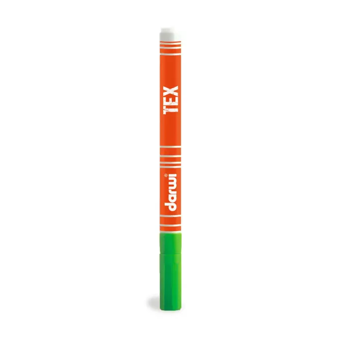 DARWI Marqueur Peinture Textile Pointe Conique Fine 1mm - Vert prairie