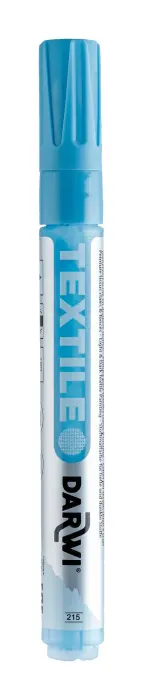 DARWI Marqueur Peinture Textile Opaque Pointe Conique Fine 2mm - Bleu