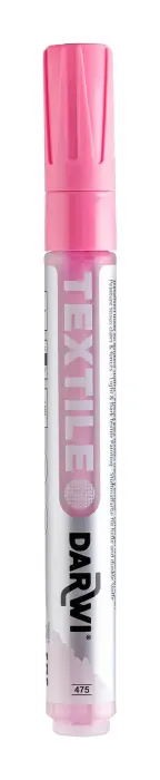 DARWI Marqueur Peinture Textile Opaque Pointe Conique Fine 2mm - Rose