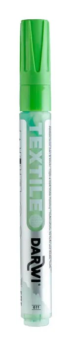 DARWI Marqueur Peinture Textile Opaque Pointe Conique Fine 2mm - Vert prairie