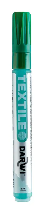 DARWI Marqueur Peinture Textile Opaque Pointe Conique Fine 2mm - Vert sapin