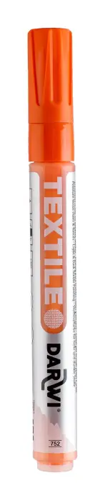 DARWI Marqueur Peinture Textile Opaque Pointe Conique Fine 2mm - Orange