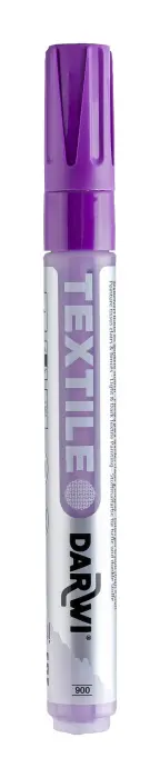 DARWI Marqueur Peinture Textile Opaque Pointe Conique Fine 2mm - Violet