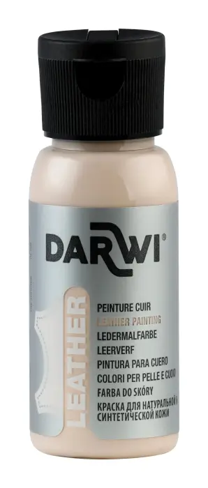 DARWI Flacon de 50 ml de Peinture sur Cuir - Nude