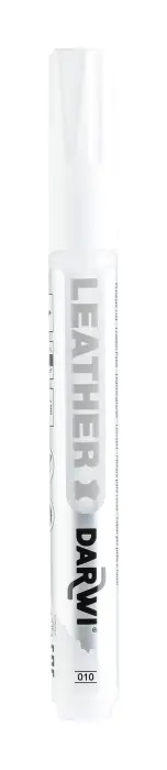 DARWI Marqueur Peinture sur Cuir Pointe Conique Fine 2mm - Blanc