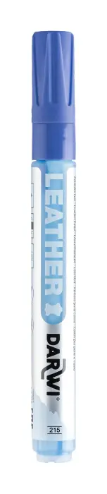 DARWI Marqueur Peinture sur Cuir Pointe Conique Fine 2mm - Bleu