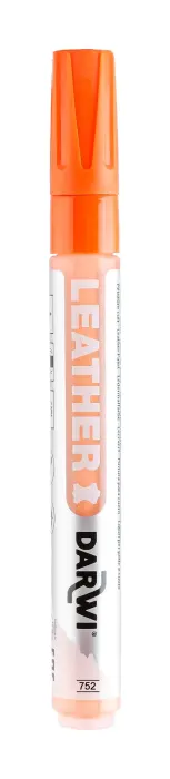 DARWI Marqueur Peinture sur Cuir Pointe Conique Fine 2mm - Orange