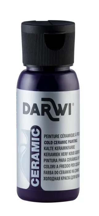 DARWI Flacon de 50 ml de Peinture sur Céramique à Froid - Violet