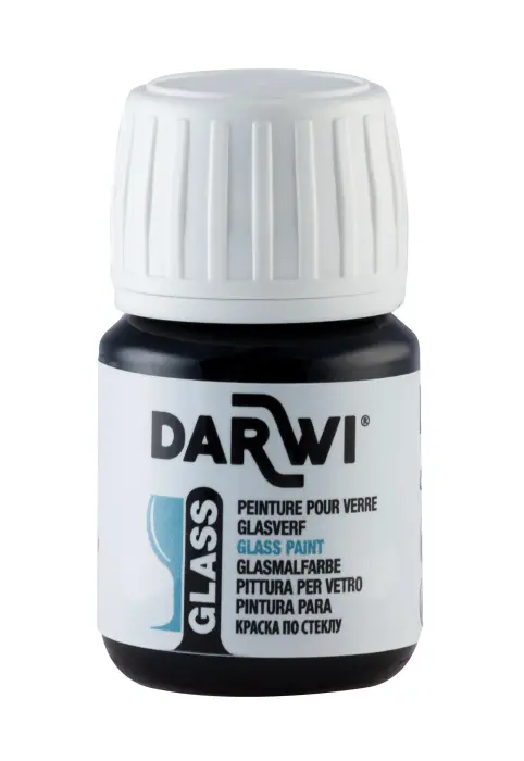DARWI Flacon de 30 ml de Peinture sur Verre - Jaune