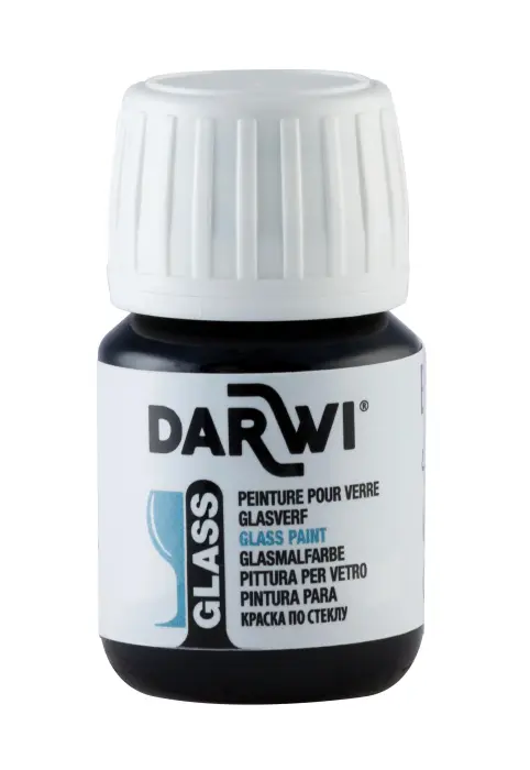 DARWI Flacon de 30 ml de Peinture sur Verre - Marron