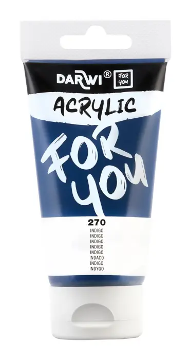 Darwi For You tube de peinture acrylique 75 ml - Indigo - New