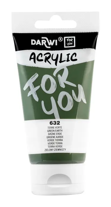 Darwi For You tube de peinture acrylique 75 ml - Terre verte - New