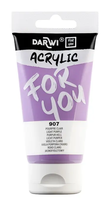 Darwi For You tube de peinture acrylique 75 ml - Pourpre clair - New
