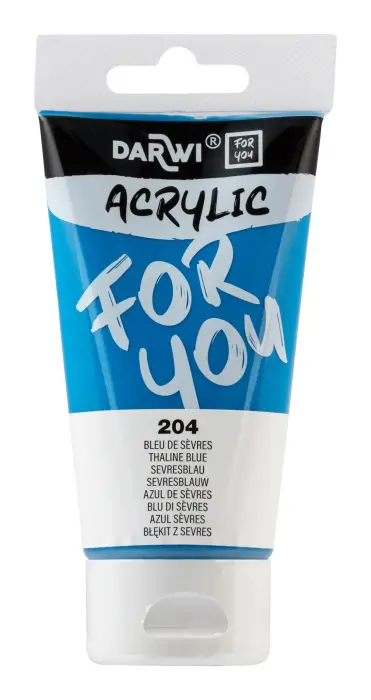 Darwi For You tube de peinture acrylique 75 ml - Bleu de Sèvres