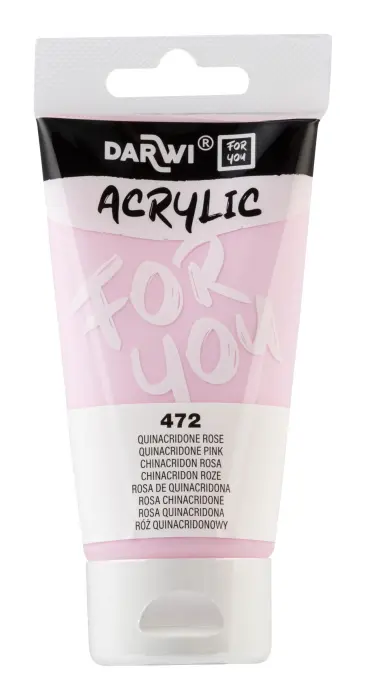 Darwi For You tube de peinture acrylique 75 ml - Quinacridone rose