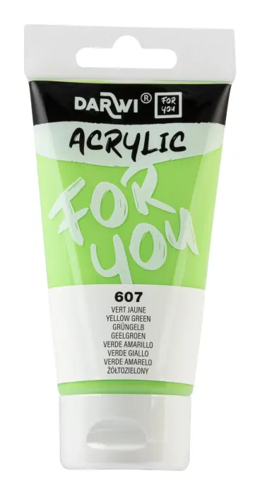 Darwi For You tube de peinture acrylique 75 ml - Vert Jaune