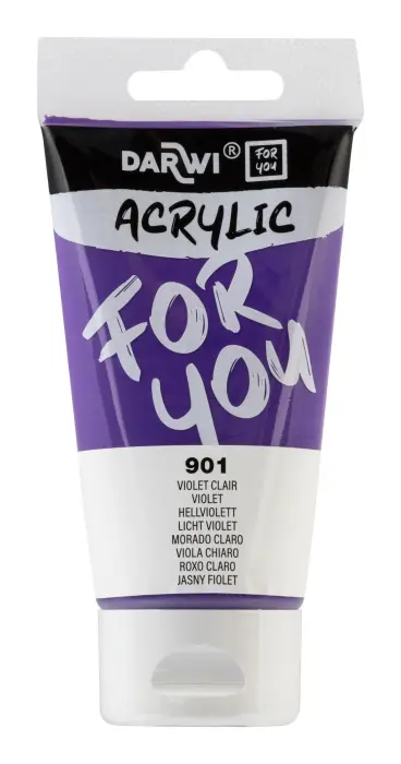 Darwi For You tube de peinture acrylique 75 ml - Violet clair