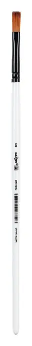 Darwi For You Pinceau long plat 6 mm T 6 - Blanc - New
