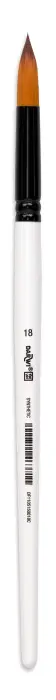 Darwi For You pinceau rond 9,7 mm taille 18 - Blanc