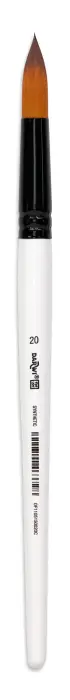 Darwi For You pinceau rond 12 mm taille 20 - Blanc