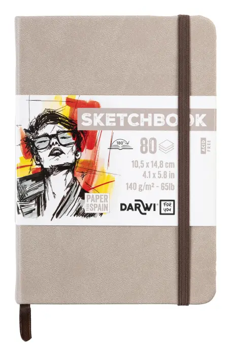 DFY Sketchbook A6 80F 140g - Taupe - New