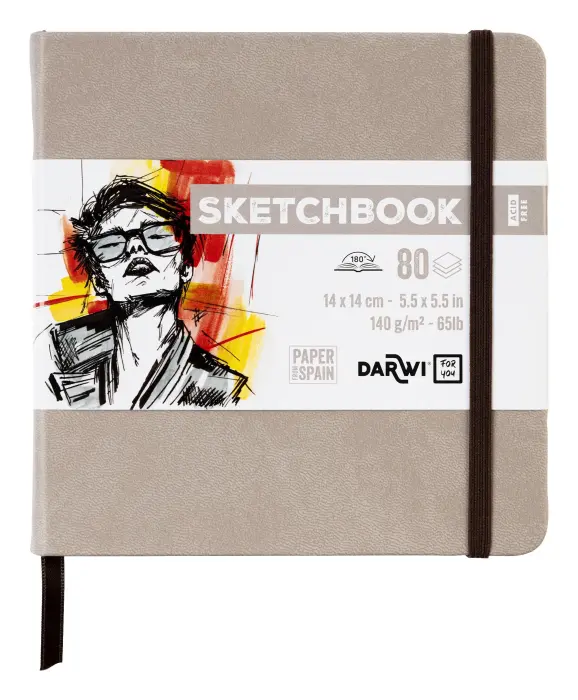 DFY Sketchbook 14x14 80F 140g - Taupe - New