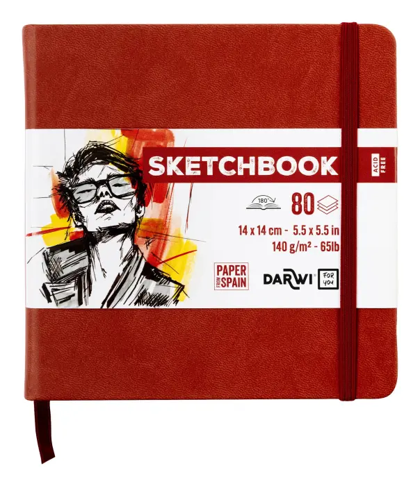 DFY Sketchbook 14x14 80F 140g - Terracotta - New