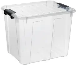 plast team Boîte de rangement HOME BOX, 40 L, transparent