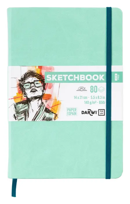 DFY Sketchbook 14x21 80F 140g - Vert d'eau - New