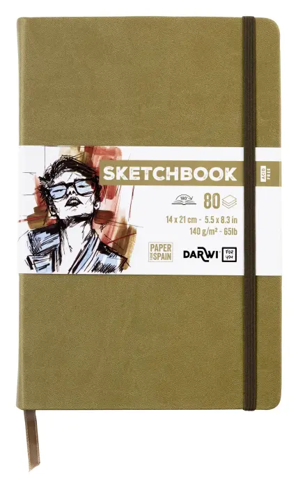 DFY Sketchbook 14x21 80F 140g - Kaki - New