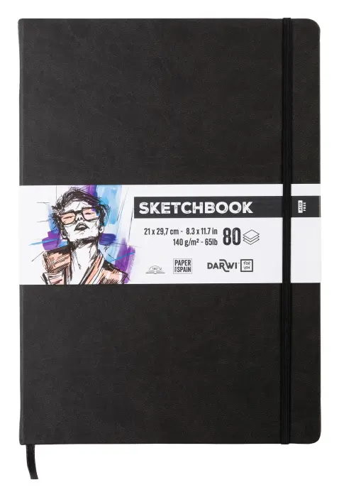 DFY Sketchbook A4 80F 140g - Noir - New
