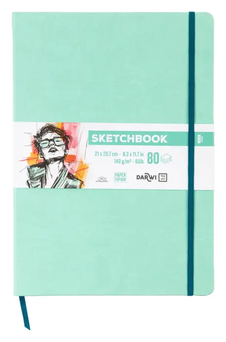 DFY Sketchbook A4 80F 140g - Vert d'eau - New